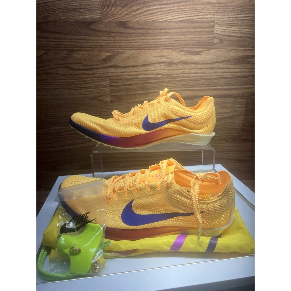 Nike ZoomX Dragonfly 2 Track Spikes Shoes Mens Size 9 Citron Pulse FD8413-800